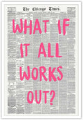 Drimiler Retro Newspaper Poster - Positive Affirming Quote Canvas Wall Art | 8x12in Unframed