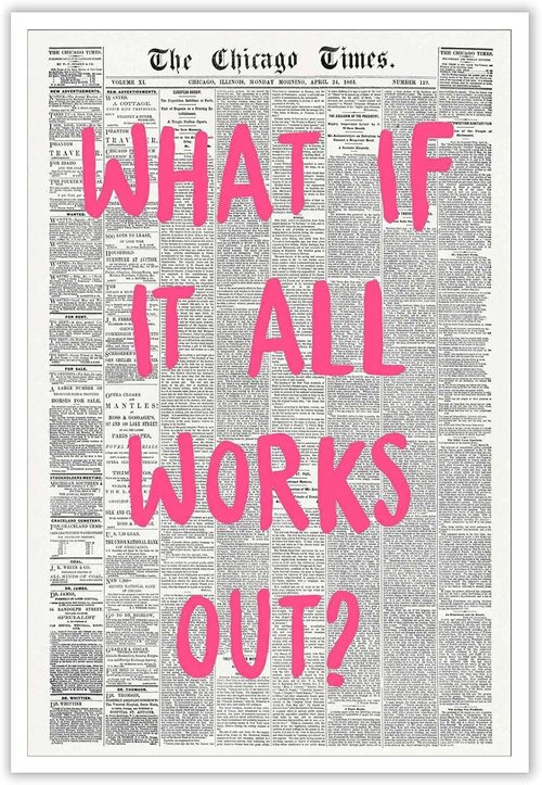 Drimiler Retro Newspaper Poster - Positive Affirming Quote Canvas Wall Art | 8x12in Unframed