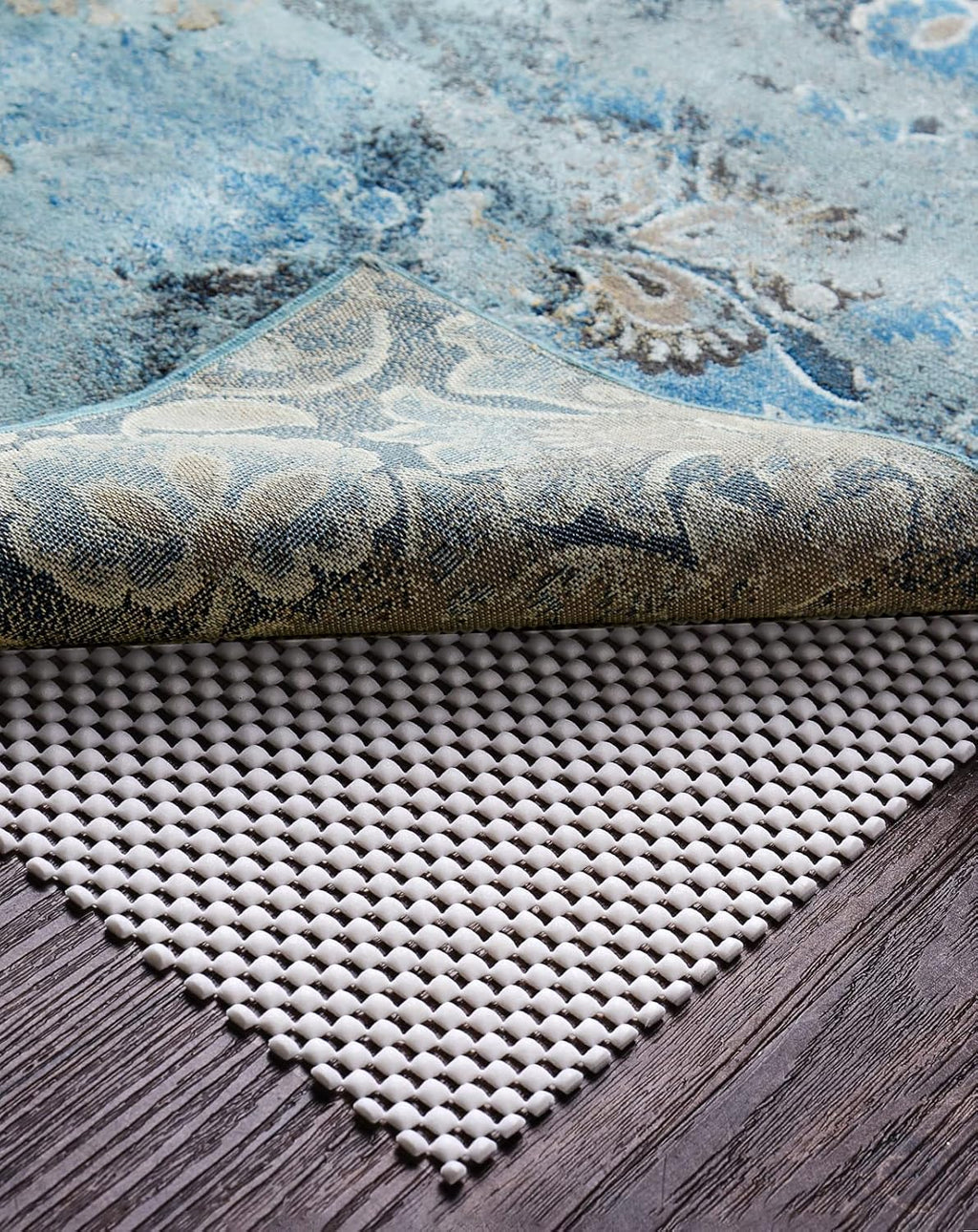 Veken Rug Gripper Pad - Non-Slip 2x4 Ft Area Rug Pad for Hardwood & Tile Floors | Anti-Skid Mat