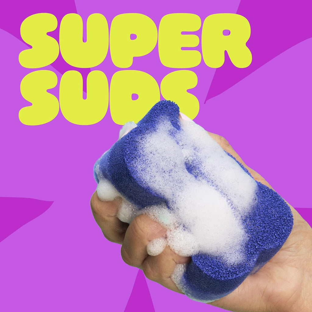 Scotch-Brite 2-Sided Scrub & Wipe Sponges - Midnight Mode, 6 Pack for Effective Kitchen Cleaning