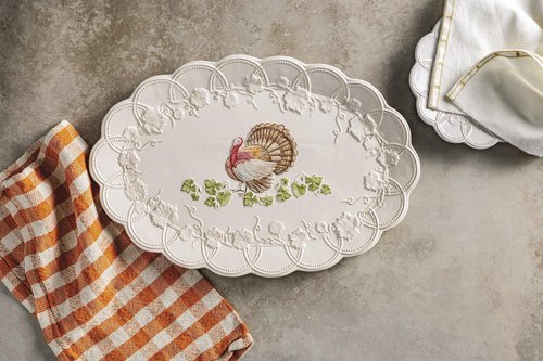Mud Pie Thanksgiving Turkey Platter