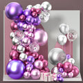 PartyWoo Balloon Garland Kit - 140 Pcs Purple Shades Balloons in Various Sizes for Birthday & Party Decor