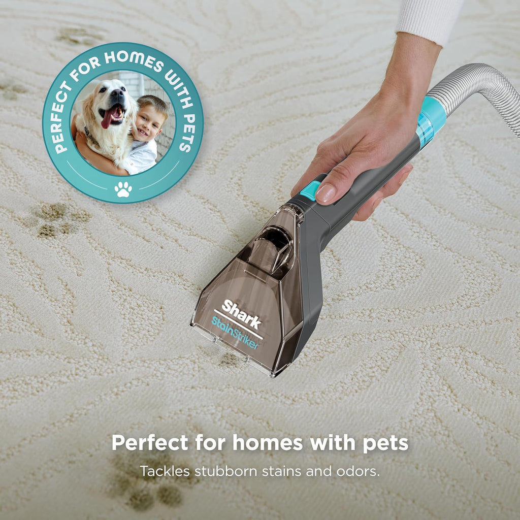 Shark StainStriker Portable Carpet & Upholstery Cleaner - Spot & Stain Eliminator with 2 Tools & Solutions | Charcoal PX221BRN