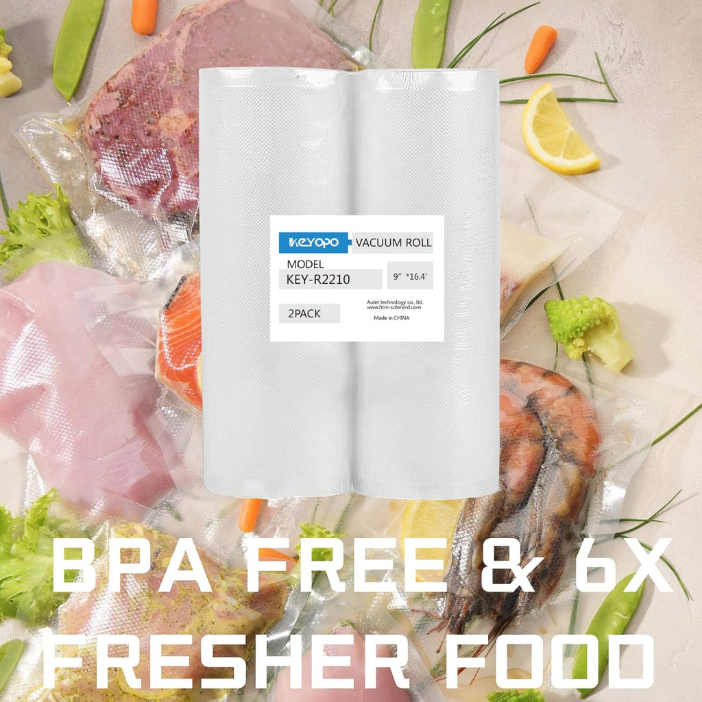Vacuum Sealer Bags by [Brand Name] - 2-Pack 11.8" x 16.4' | Heavy-Duty 8mil, BPA-Free for Sous Vide & Meal Prep