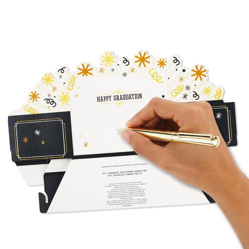 Hallmark Paper Wonder Musical Pop Up Graduation Card and Gift Card Holder (Plays Celebration)