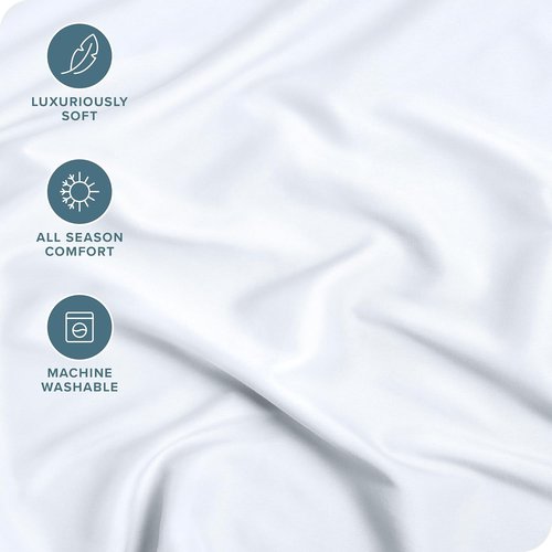 Bare Home Fitted Bottom Sheet - Ultra-Soft 1800 Microfiber Queen Size - Deep Pocket Luxury White