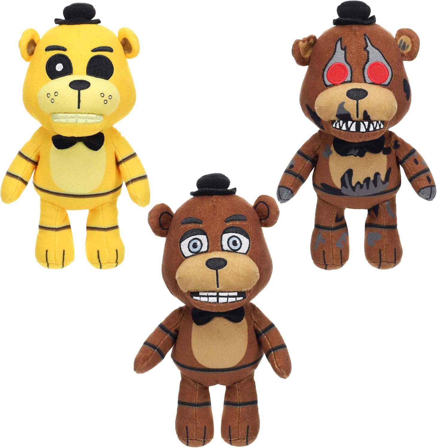 PhatMojo Five Nights at Freddy's Freddy Fazbear Animatronic Bundle - 11 Items with Blinking Eyes, Lights & Sounds