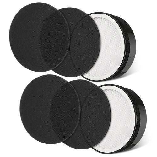 LV-H132 Replacement Filter Compatible with LEVOIT LV-H132 Air Purifier, Pre Filters, HEPA Filter, Activated Carbon Filter, Part # LV-H132-RF, 2 Pack