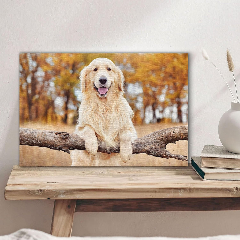 Skiennix Custom Canvas Prints - Personalized Photo Wall Art for Family & Pets | Framed 10x8