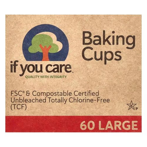 If You Care Unbleached Baking Cups - Large Size, 60 Count, 3 Pack for Eco-Friendly Baking