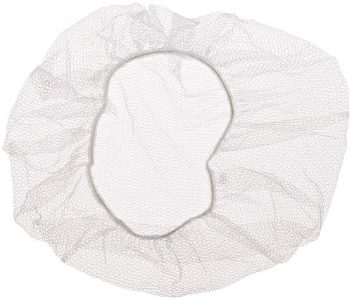 Liberty A1921 Soft Nylon Hairnet with 1/8" Honeycomb Pattern Holes, 21" Diameter, White (Case of 1000)