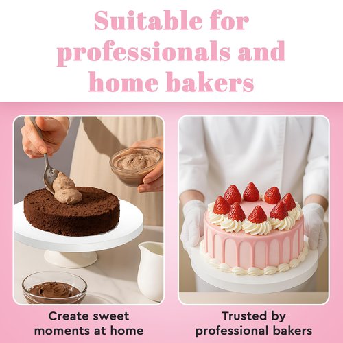 10 Inch Cake Drums - 12 Pack - Premium Round Cake Boards ½-Inch Thick, Greaseproof & Food-Grade Cake Base for Baking, Weddings, Birthdays, and Professional Cake Display