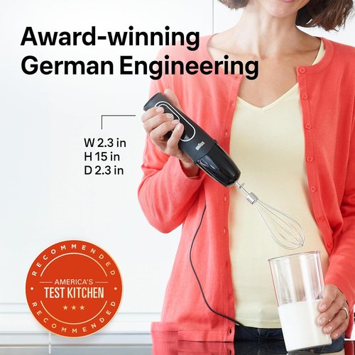 Braun MQ5025 Hand Blender - Multiquick Vario with Versatile Speed Control | Sleek Black Design