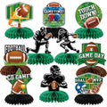 10 PCS Football Party Decorations Honeycomb Centerpieces, Honeycomb Centerpieces for Sports Theme Supplies Table Decorations. (Football)