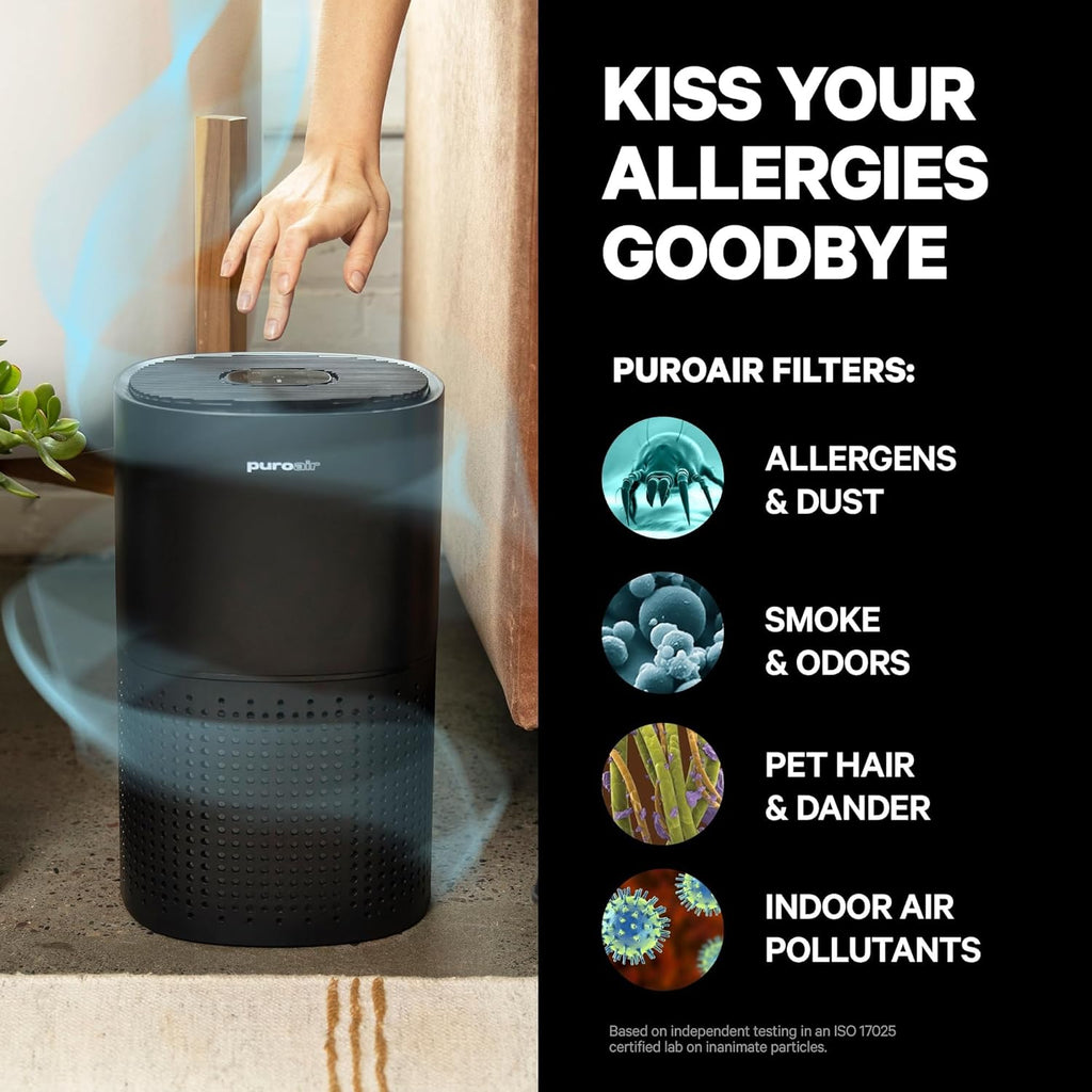 PuroAir HEPA Air Purifiers for Large Rooms - Covers Up to 2,200 Sq Ft - Filters 99.9% of Pollutants