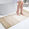 OLANLY Bathroom Runner Rug - Extra Soft Microfiber Mat | Quick-Dry, Washable, 47x20, Light Beige