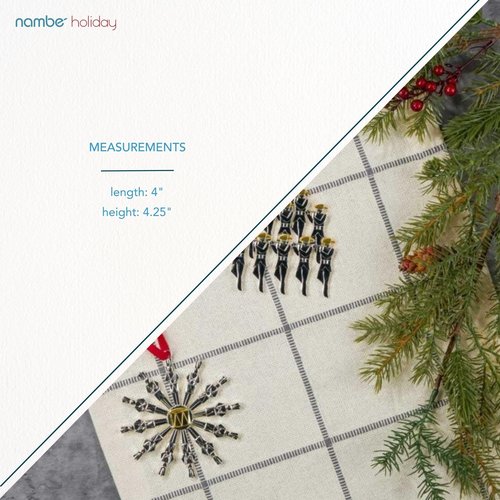 Nambe Twelve Days of Christmas Ornament – Twelve Drummers Drumming, Silver & Gold Plated Holiday Tree Decoration with Festive Musicians, Collectible Seasonal Keepsake for Christmas, Home Décor or Gift