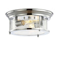 JONATHAN Y JYL7446C Lauren 13.25" Metal/Glass LED Flush Mount, Transitional,Glam,Classic,Industrial, Dimmable, 2700K Cozy Warm Light Kitchen,Hallway,Bathroom,Stairwell, Chrome