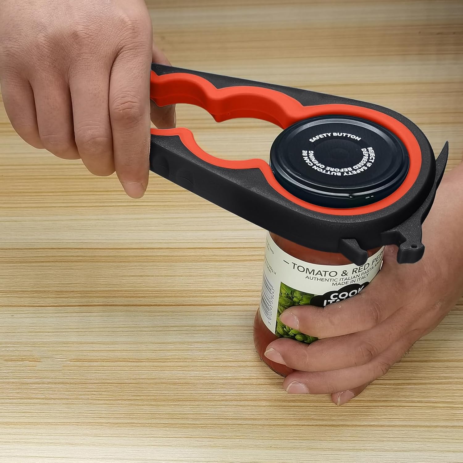 Otstar Jar Opener for Seniors - Multi-Function Non-Slip Grip & Corkscrew Tool | Ideal for Weak Hands