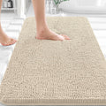 OLANLY Bath Rugs - Extra Soft Chenille with Rubber Backing | Quick Dry, Machine Washable, 30x20, Sand