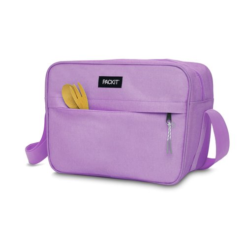 PackIt® Freezable Zuma 15-Can Cooler, Lavender, Built with EcoFreeze® Technology, Collapsible, Reusable, Zip Closure with Adjustable Shoulder Strap and Front Zip Pocket, Fits 15, 12 oz Cans