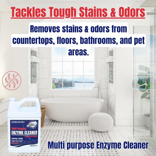 Enzyme Cleaner by Commercial | Multi-Purpose Odor Eliminator for Pet & Human Stains | 1 Gallon