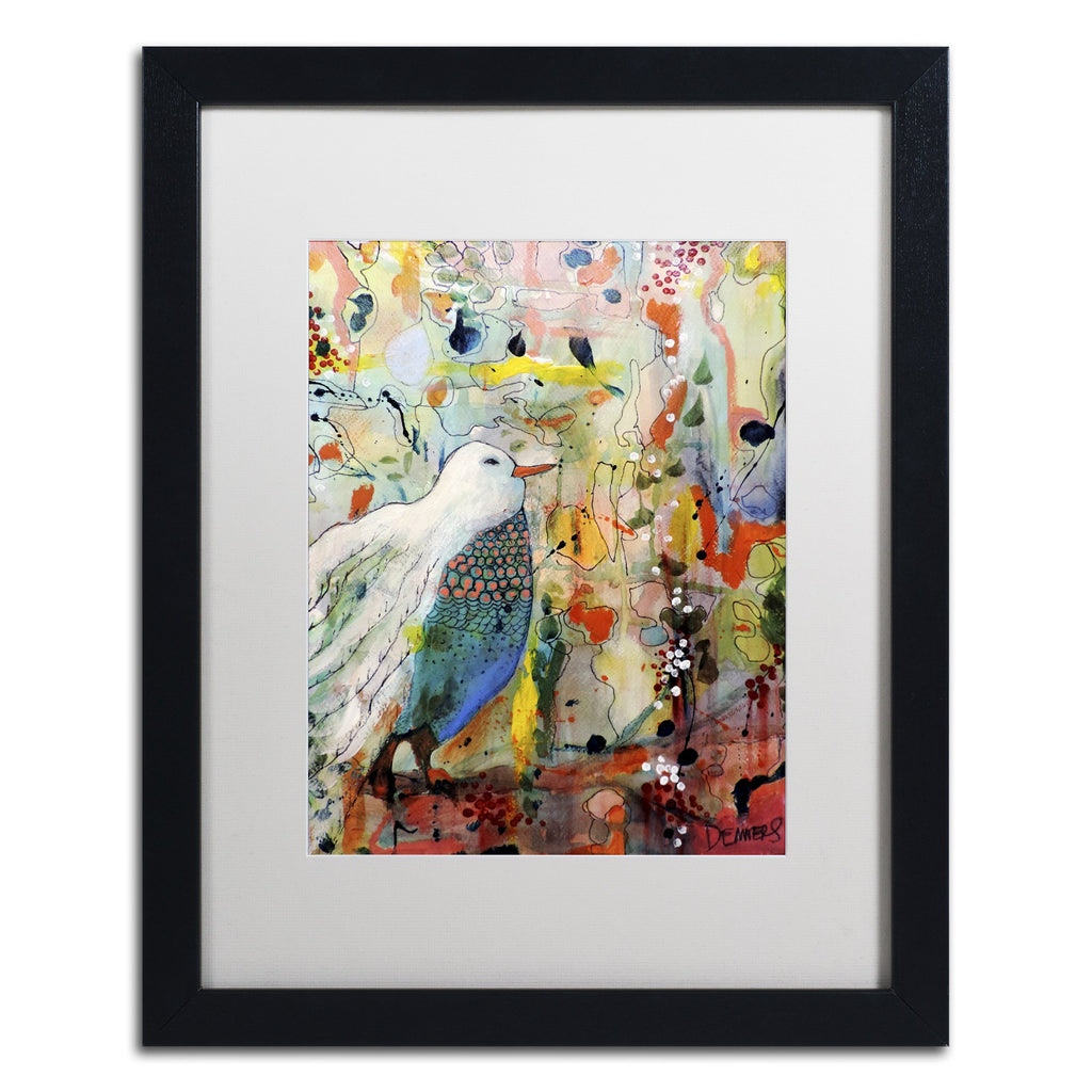 Framed Wall Art - Sylvie Demers 'Vers Toi' Wall Decor with Matted Frame by Trademark Fine Art