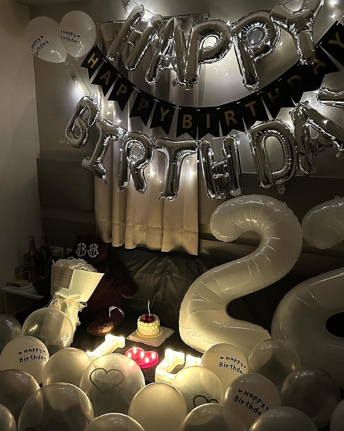 White Number 18 Balloon - 40 Inch 18th Birthday Decoration for Girls & Boys Party Supplies