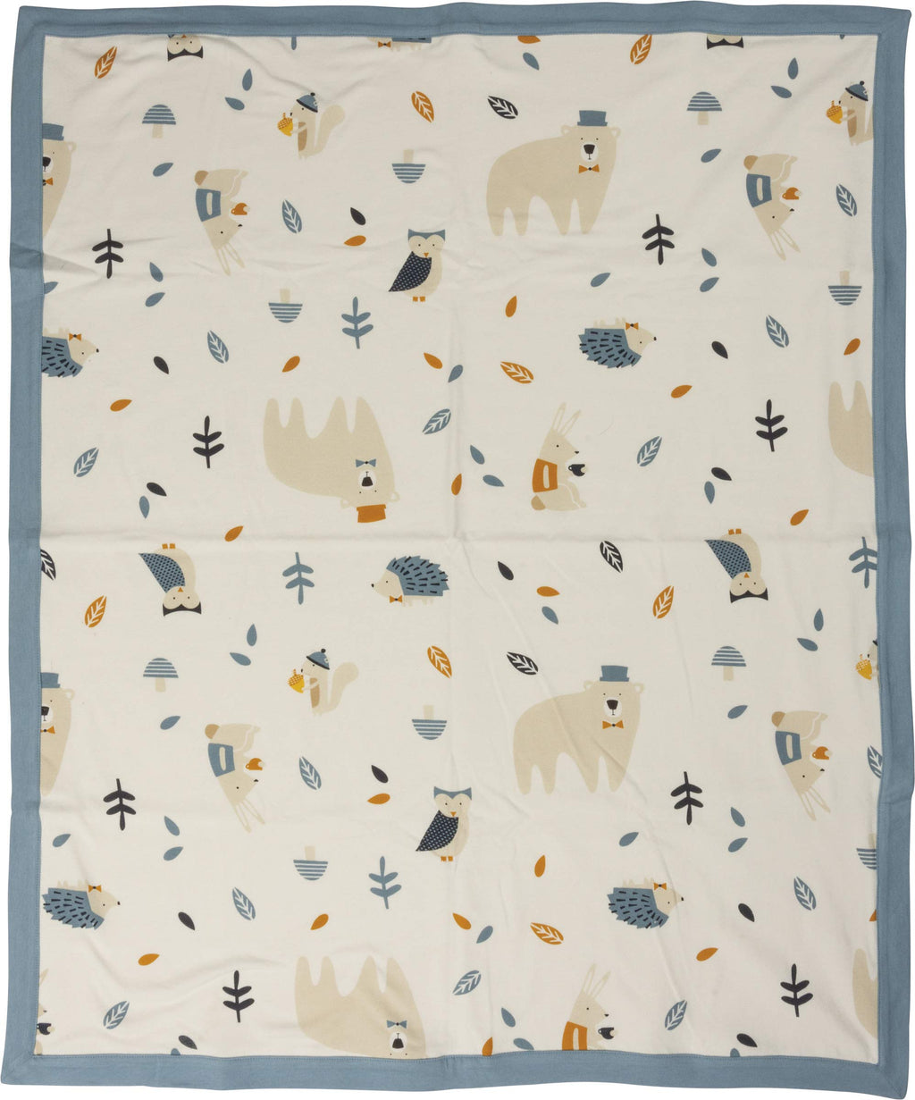 Primitives by Kathy Baby Blanket, 29" x 35", Blue - Woodland