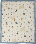 Primitives by Kathy Baby Blanket, 29" x 35", Blue - Woodland