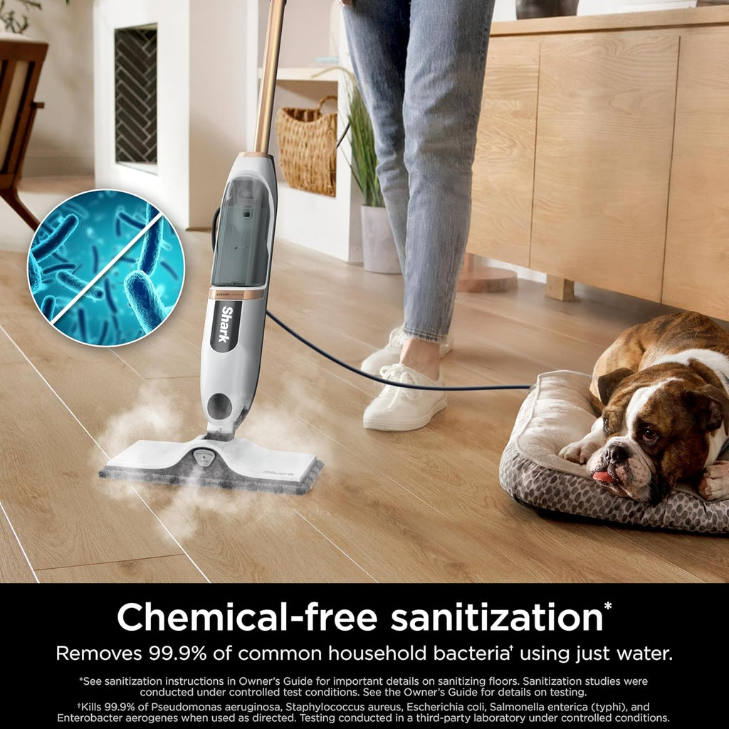 Shark SteamSpot Steam Mop - Lightweight Steam Cleaner with 3 Modes & XL Water Tank | Ideal for Sealed Hard Floors
