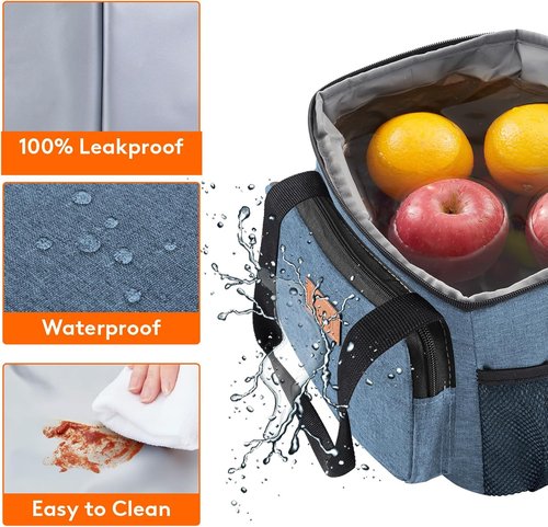 Lifewit Insulated Lunch Bag - Soft Cooler Tote for Adults | Light Blue, 12-Can Capacity (9L)
