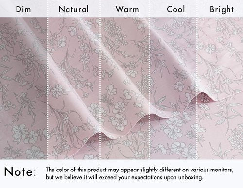 RUVANTI 100% Cotton Sheets Queen Size Bed Set - 300 Thread Count Silky Soft Sateen Weave, Cooling, Lightweight & Breathable, 16" Deep Pocket, Durable & Luxury Satin-Like, 4 Piece, Pink Fusion