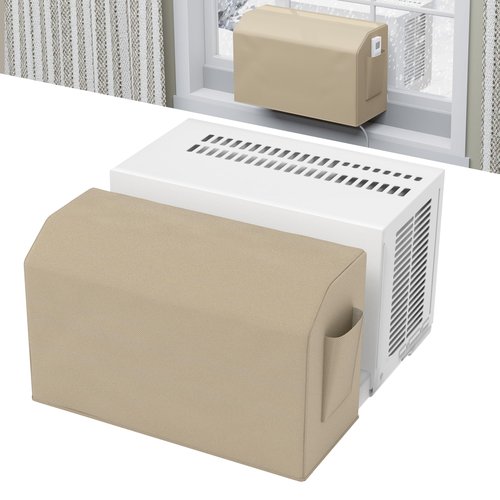 Forestchill Indoor Air Conditioner Cover, Compatible with Midea U-shaped Window AC Unit, Windproof & Dust Proof Indoor Window AC Cover with Storage Bag