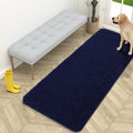 OLANLY Dog Door Mat - Absorbent Non-Slip Chenille for Muddy Paws | 59x24 Inches, Navy Blue