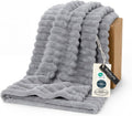 Bedsure Light Grey Fleece Blanket - Super Soft Cozy Throw for Couch, Perfect 50x70 Inches Size