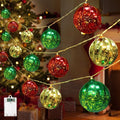 iShabao Battery Operated Christmas Light 13.5ft 20 LED with Timer & 8 Modes Waterproof Christmas Ball Ornaments String Lights for Xmas Tree Wreath Bush Party Home Garden Indoor Decor