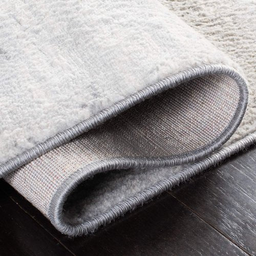 SAFAVIEH Brentwood Collection 6' x 9' Ivory/Grey BNT822A Modern Abstract Non-Shedding Living Room Bedroom Dining Home Office Area Rug