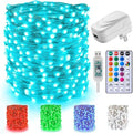 Minetom Color Changing Fairy String Lights - 66 Feet, 200 LED Waterproof Twinkle Lights with Remote & 4 Modes