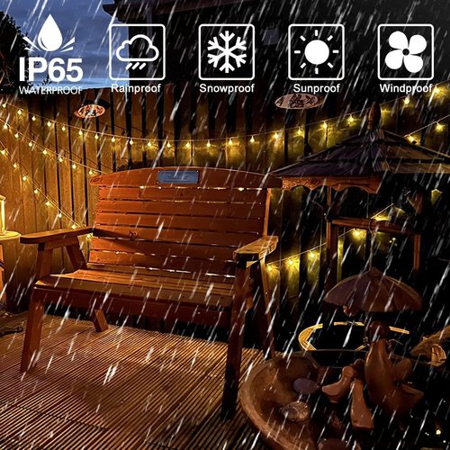 Globe String Lights - 49.2 Feet 100 LED Fairy Lights with Remote Timer | Indoor/Outdoor Decor