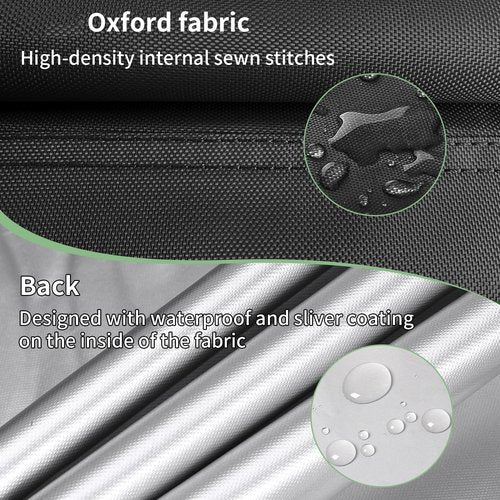 MUTUSHI Upright Vacuum Cleaner Storage Bag Household Sweeper Cleaner Protective Dust Bag Stand Vacuum Cleaner Pouch 15" L x 15" W x 48.5" H Black Only Cover