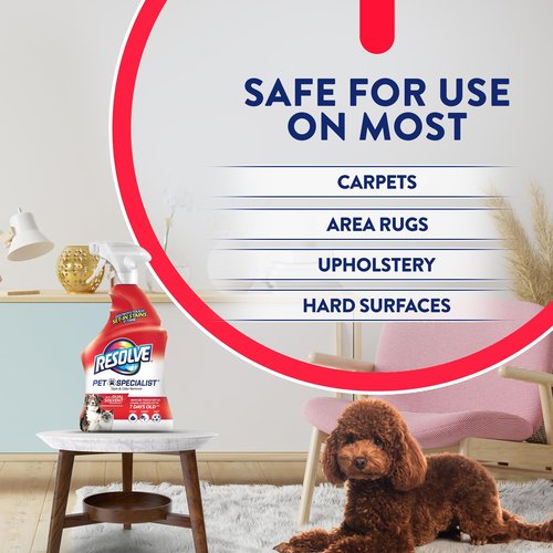 Resolve Pet Specialist Carpet Cleaner Spray – for Removal of Pet Stains & Odors Up to 7 Days Old, 22oz