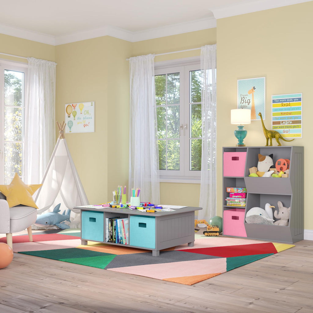 RiverRidge 02-147 Floor Cabinet, Gray, One-size,Grey
