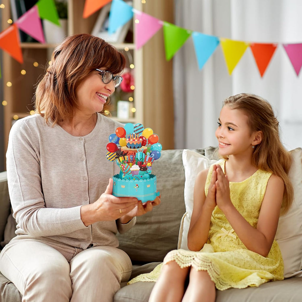 Soleebee 3D Pop-Up Birthday Card - Happy Birthday Greeting Card for Him/Her with Envelope