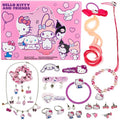 Get Trend Hello Kitty Sanrio Girls Hair Accessories Advent Calendar 2025 Hair Ties Clips Earrings Scrunchies Necklace Kawaii Xmas Countdown Gifts (Pink Hello Kitty)