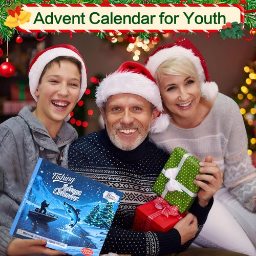 Fishing Advent Calendar for Adult 2025 Fishing Lure Advent Calendar 24 Days Christmas Countdown Calendars Tackle Lures Gifts For Men