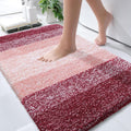 OLANLY Bathroom Rugs - Extra Soft Microfiber Mat | Quick Dry & Machine Washable, 36x24, Red