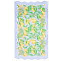 Lilly Pulitzer Oversized Pool/Beach Towel, 40 x 72, Large Cotton Towel with Scalloped Edges for Adults, Yellow/Green Lemon Print, Make Lemonade