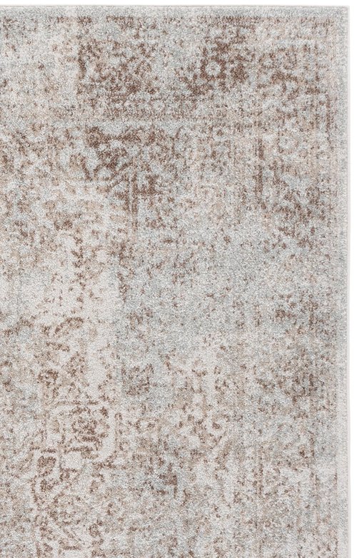 SAFAVIEH Evoke Collection Area Rug - 5'1" x 7'6", Ivory & Taupe, Distressed Design, Non-Shedding & Easy to Clean, Ideal for Living Room, Bedroom, Dining Space (EVK256E)