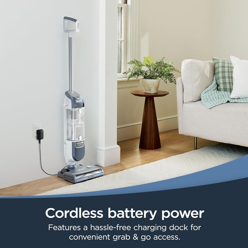 Shark Freestyle Max Cordless Vacuum - Lightweight Multi-Surface Cleaner with Large Dust Cup & LED Headlights | Nordic Blue, SV2002
